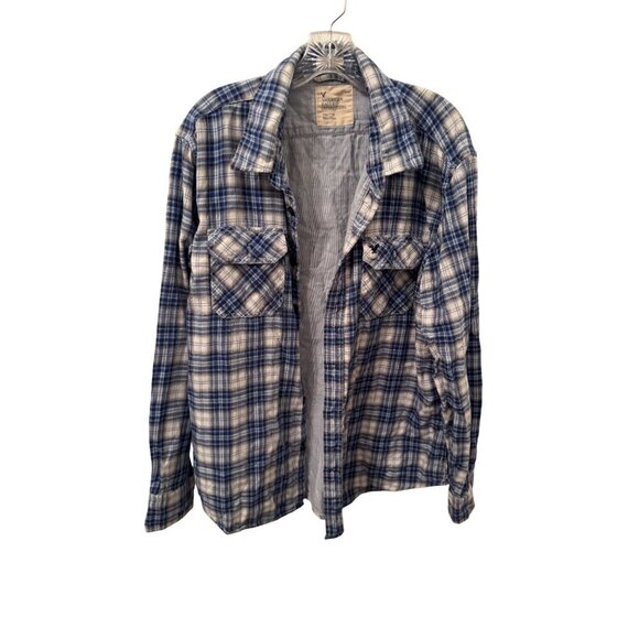 American Eagle flannel blue size xxl - Picture 3 of 5